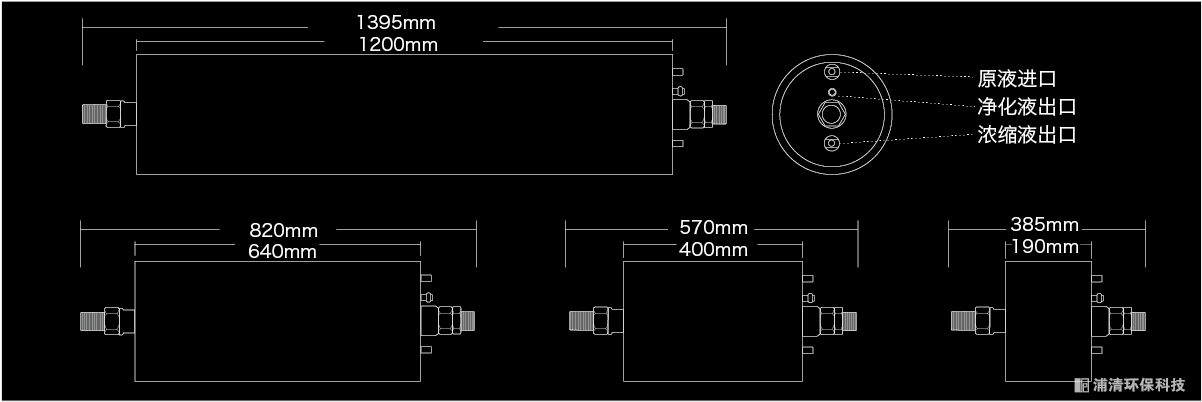 DTRO膜组件尺寸规格